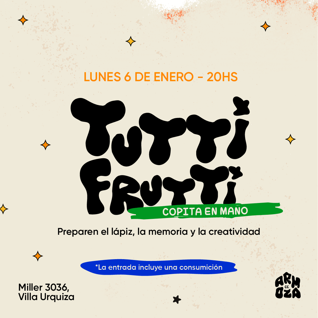 Tutti frutti copita en mano