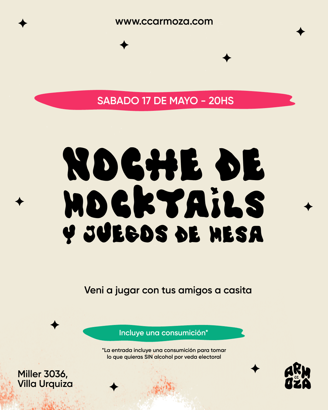 Noche de Mocktails y juegos de mesa