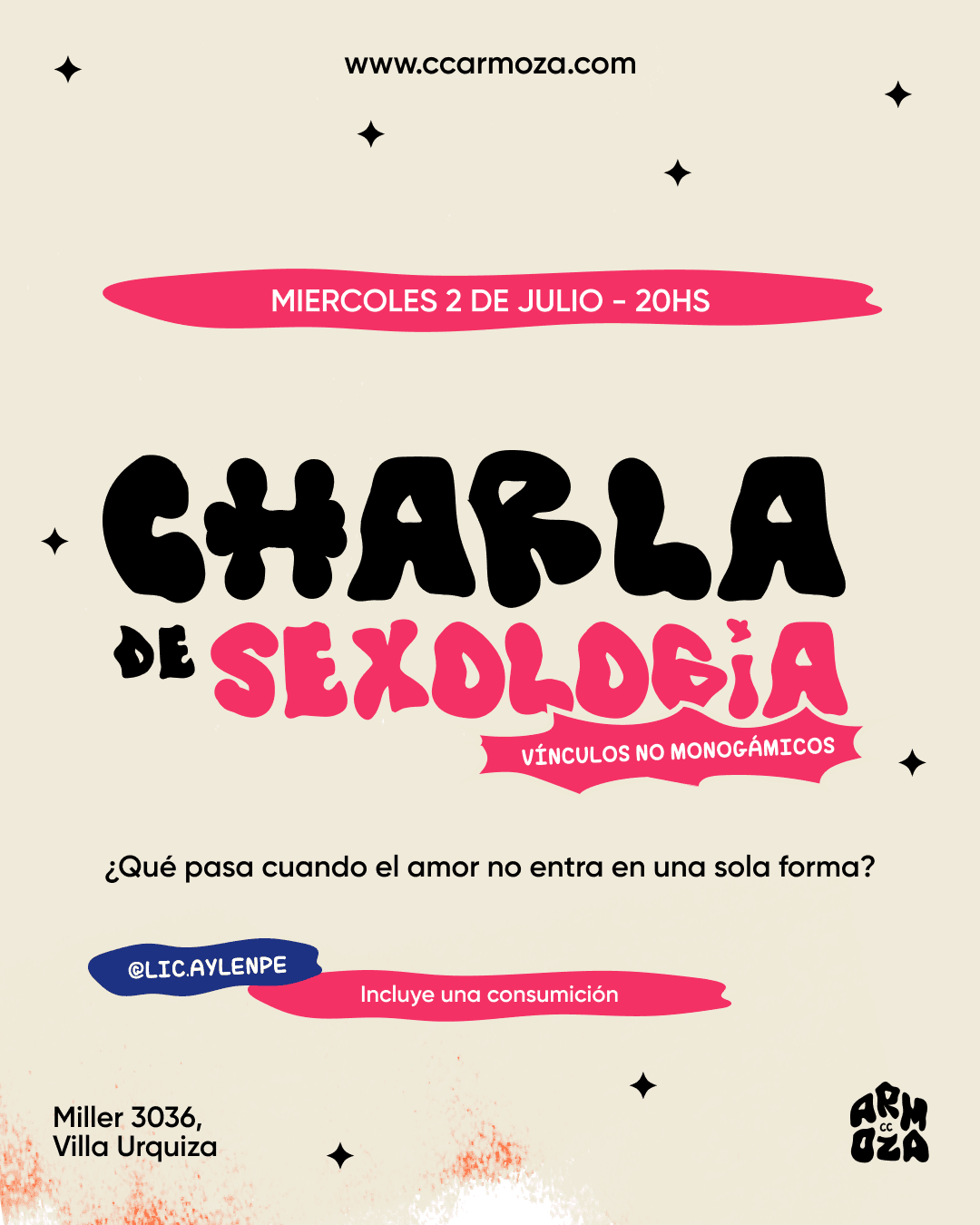 Charla de sexología: Vínculos no monogámicos
