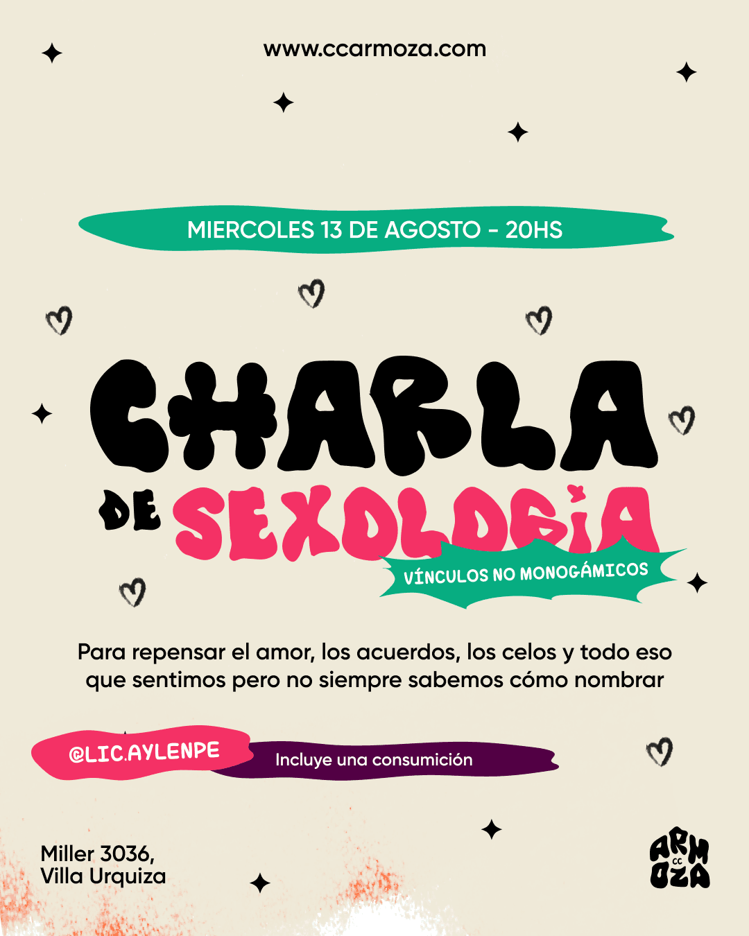 Charla de sexología: Vínculos no monogámicos