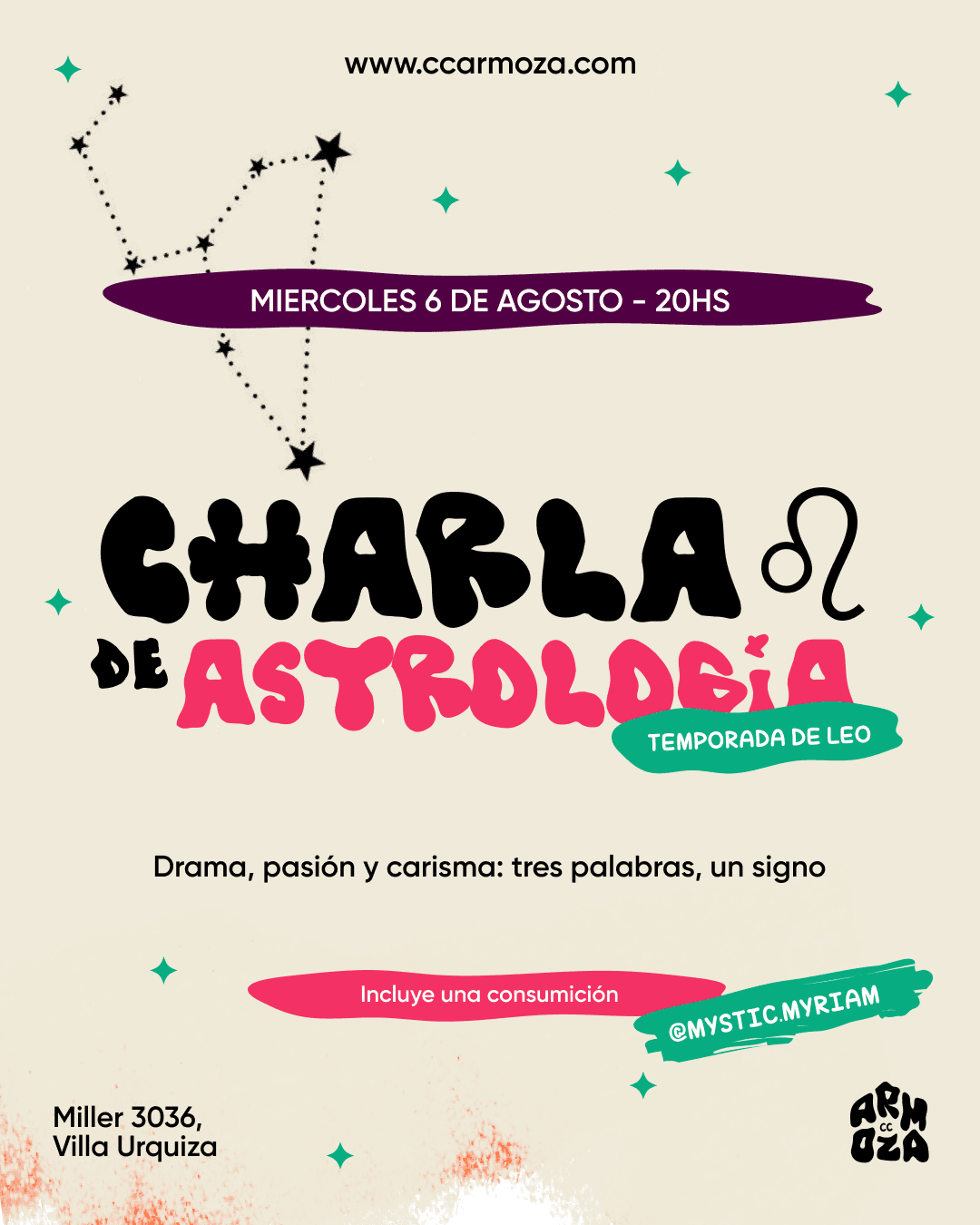 Charla de Astrología: Temporada Leo