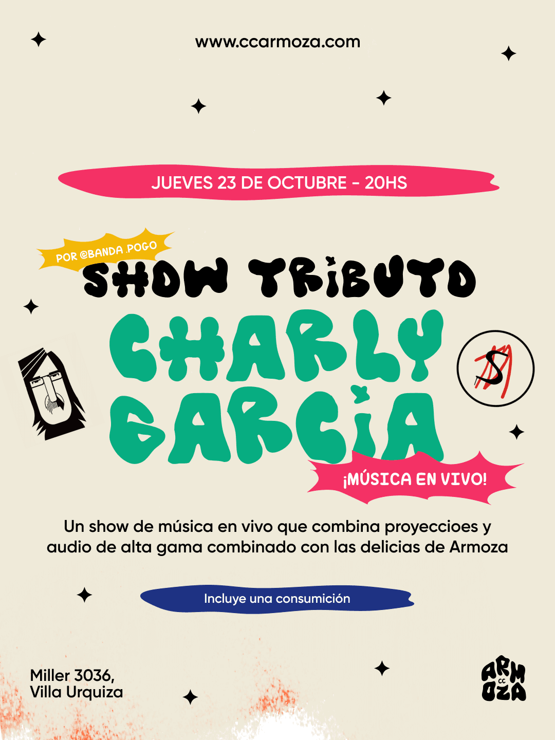 Show Tributo a Charly García: Música en vivo!