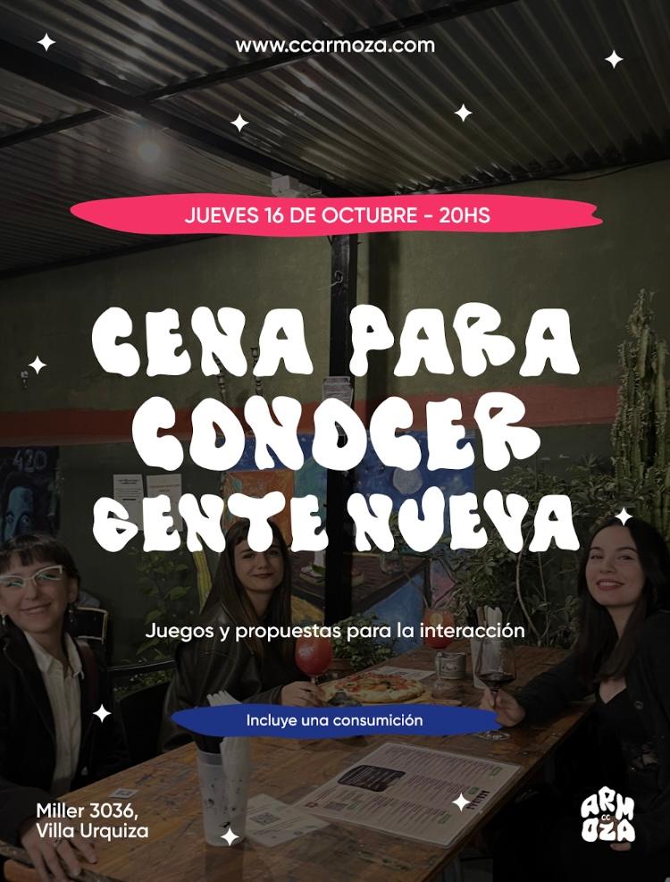 Cena para conocer gente nueva