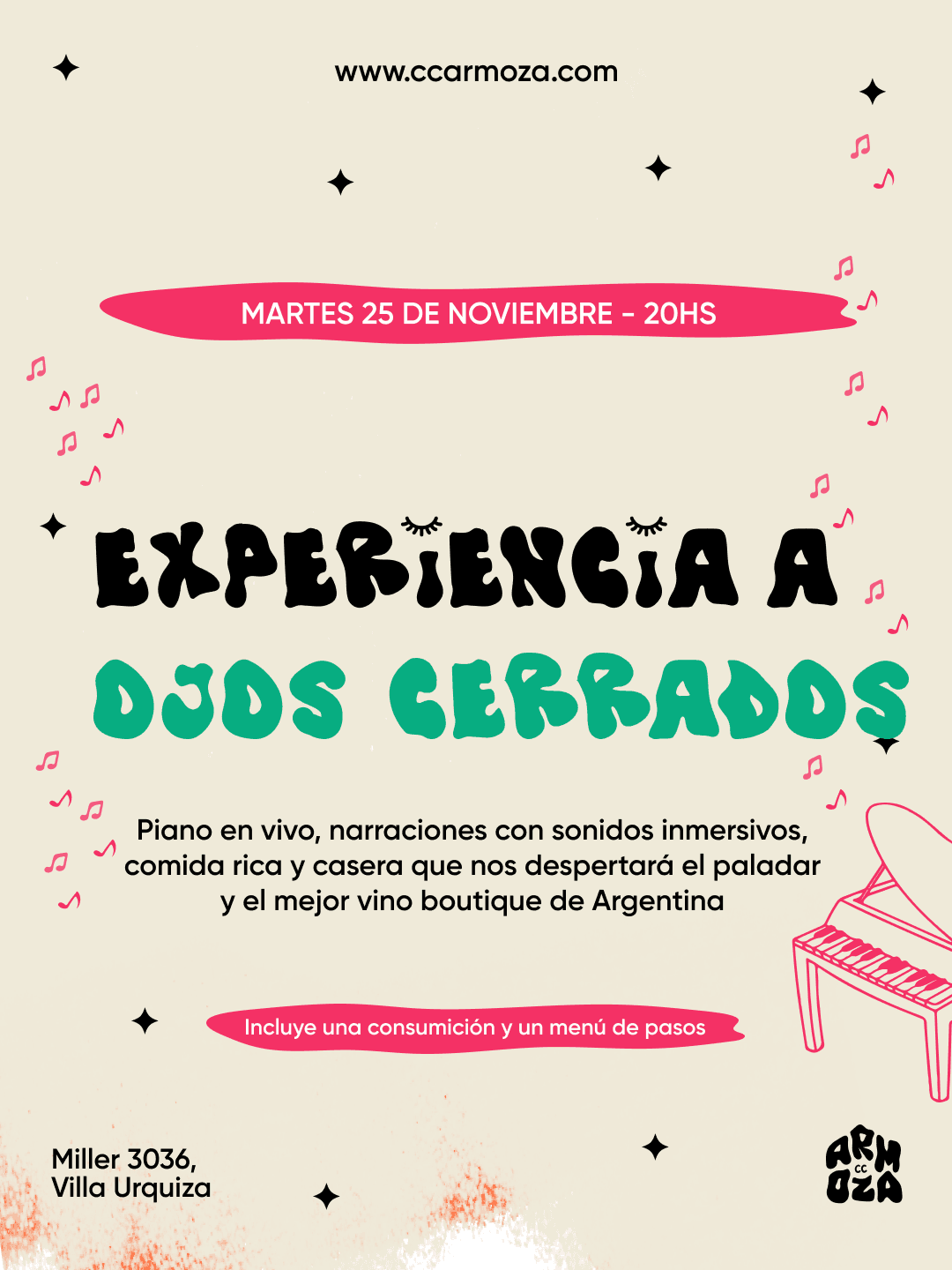 Experiencia a ojos cerrados