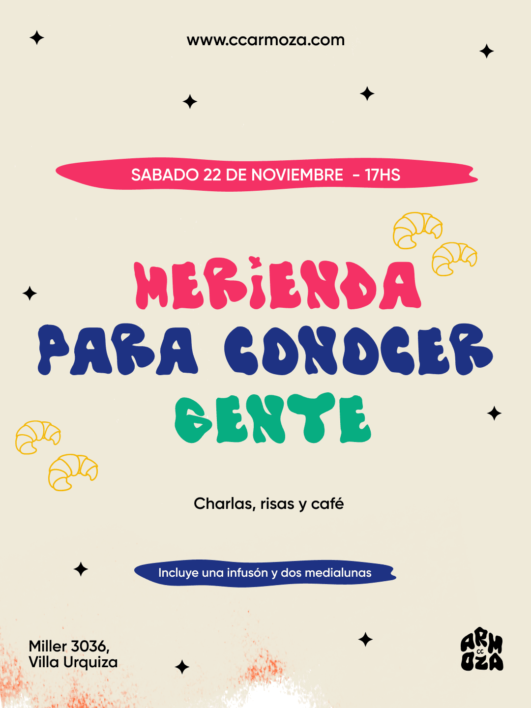 Merienda para conocer gente nueva