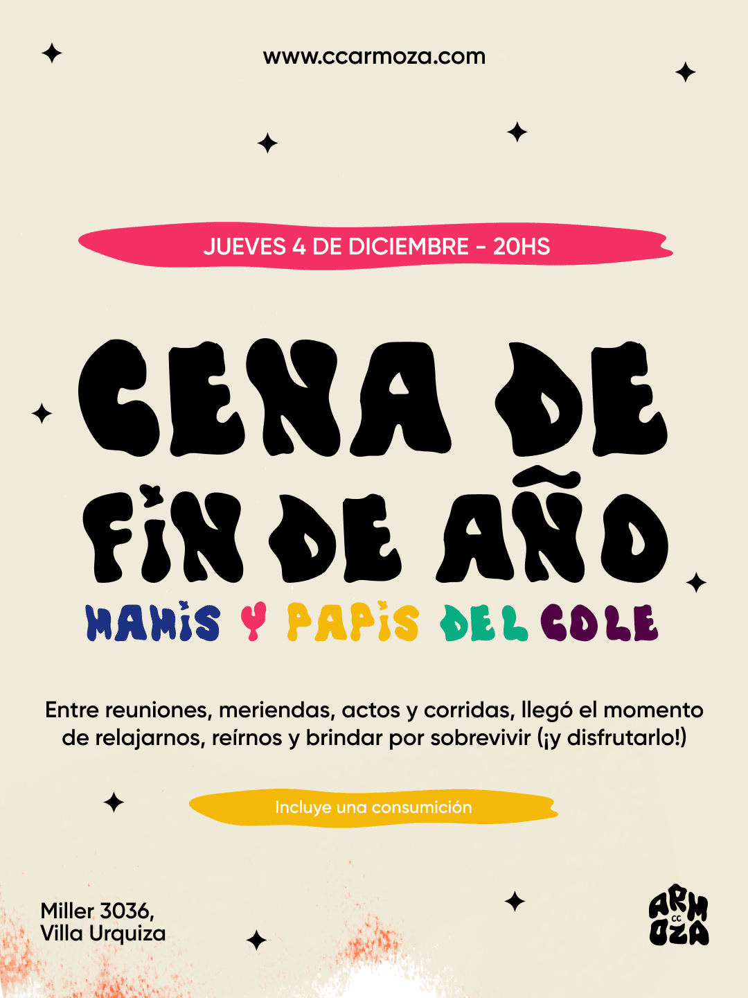 Cena de Fin de Año - Mamis y papis del cole