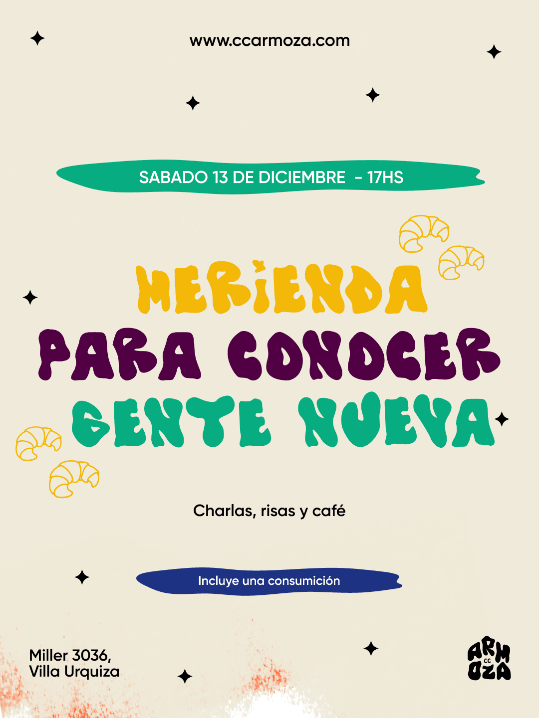 Merienda para conocer gente nueva