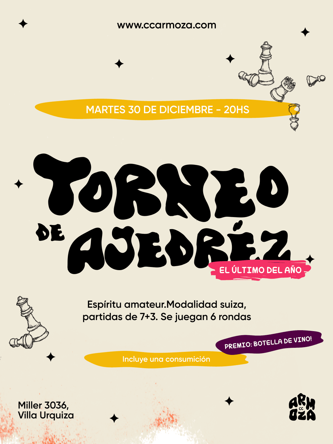 Torneo de ajedrez: el último del año!
